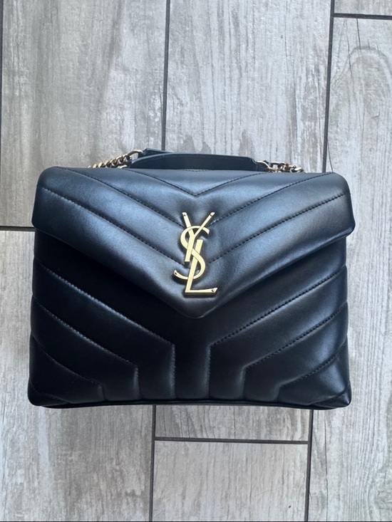 Saint Laurent Handbags - Saint Laurent Small Loulou Quilted Leather Shoulder Bag with Gold YSL